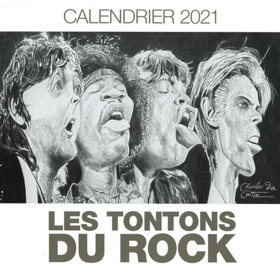 Les Tontons du rock - Calendrier 2021 par Charles Da Costa