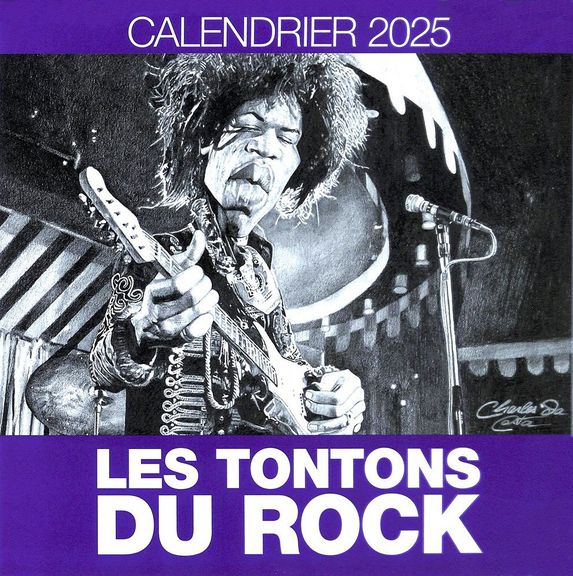 Les Tontons du rock - Calendrier 2025 par Charles Da Costa