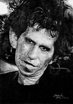 Keith Richards par Charles Da Costa