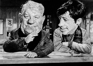 Jean Gabin et Jean-Paul Belmondo par Charles Da Costa