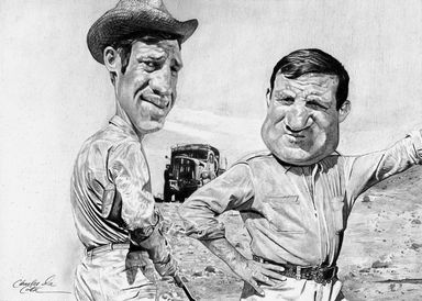 Jean-Paul Belmondo et Lino Ventura par Charles Da Costa