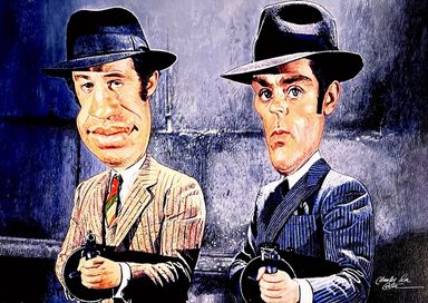 Jean-Paul Belmondo et Alain Delon par Charles Da Costa
