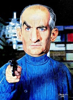 Louis de Funès par Charles Da Costa
