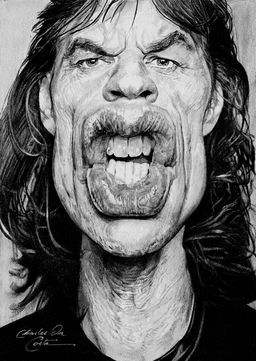 Mick Jagger par Charles Da Costa